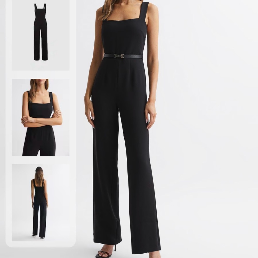 Good American Black Basic Luxe Tailored Column Ju… - image 1